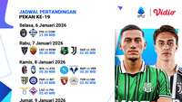 Simak Jadwal Live Streaming Serie A Pekan ke-19, Tayang di Vidio