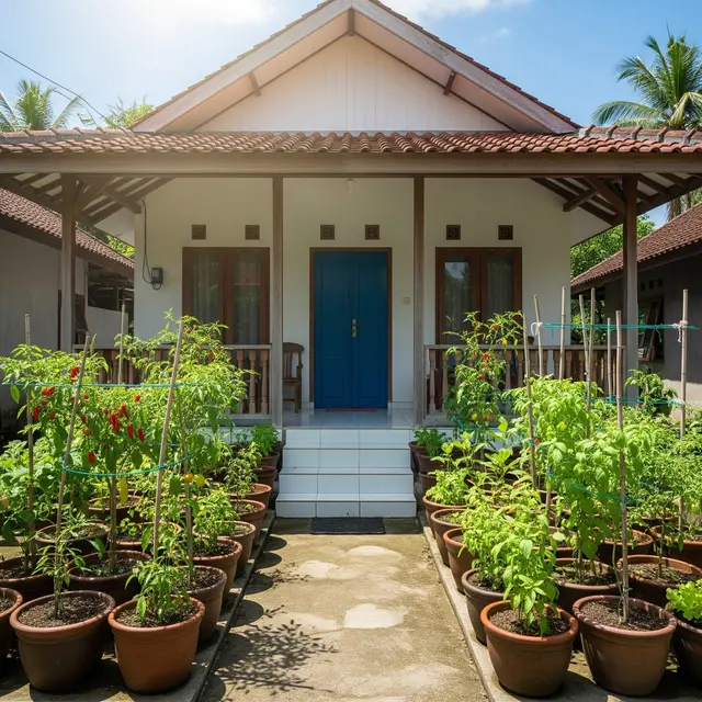 9 Desain Rumah Sederhana dengan Kebun Sayur, Harmoni Hunian Minimalis