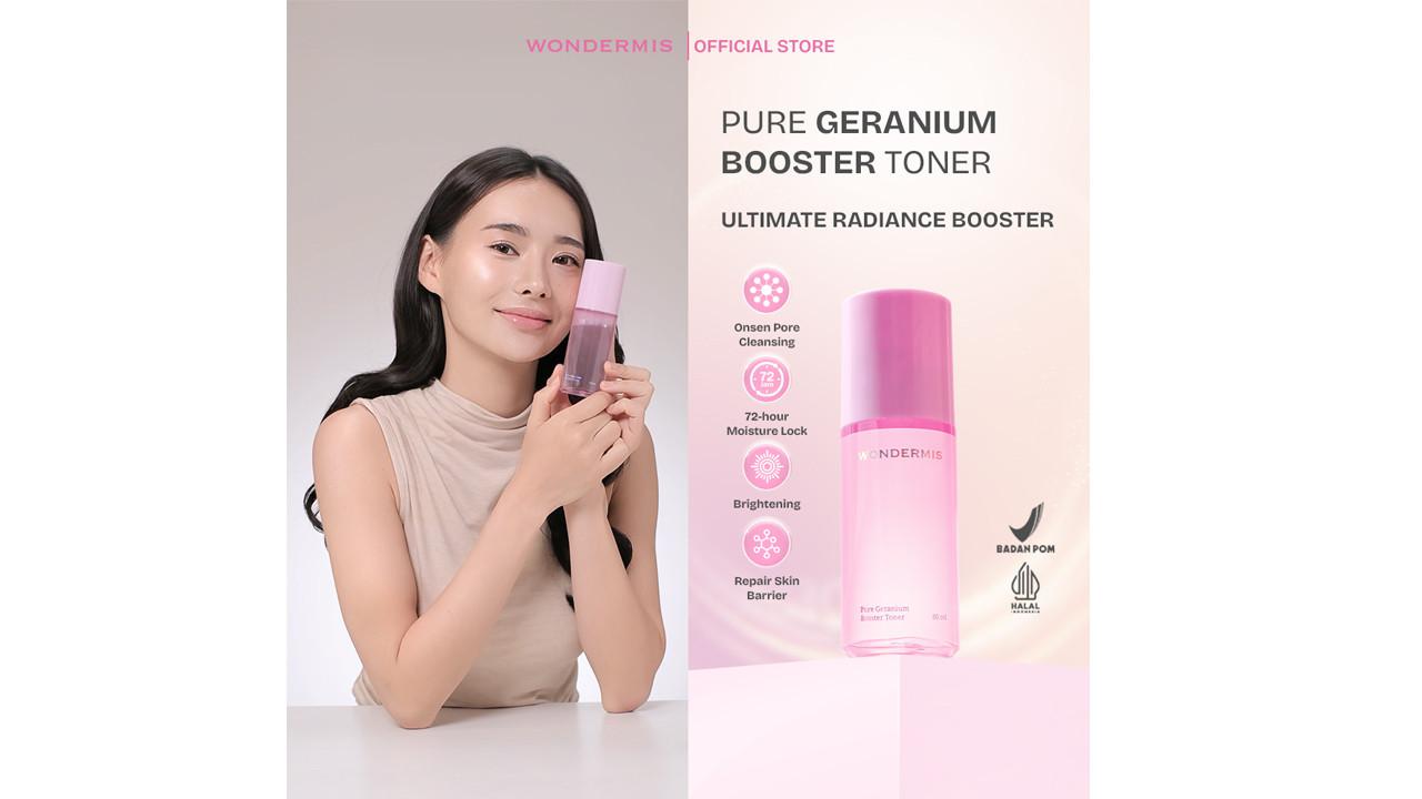 Makeup Liburan Lebih Awet, Wondermis Pure Geranium Booster Toner Jadi Kunci Skin Prep