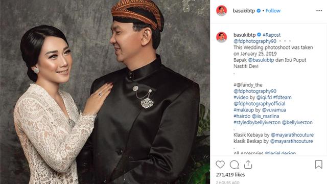 Ahok dan Puput Nastiti Devi