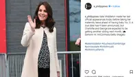 Kate Middleton menghadiri acara Commomwealth sebagai penampilan terakhirnya sebelum melahirkan (instagram/e_philippines)