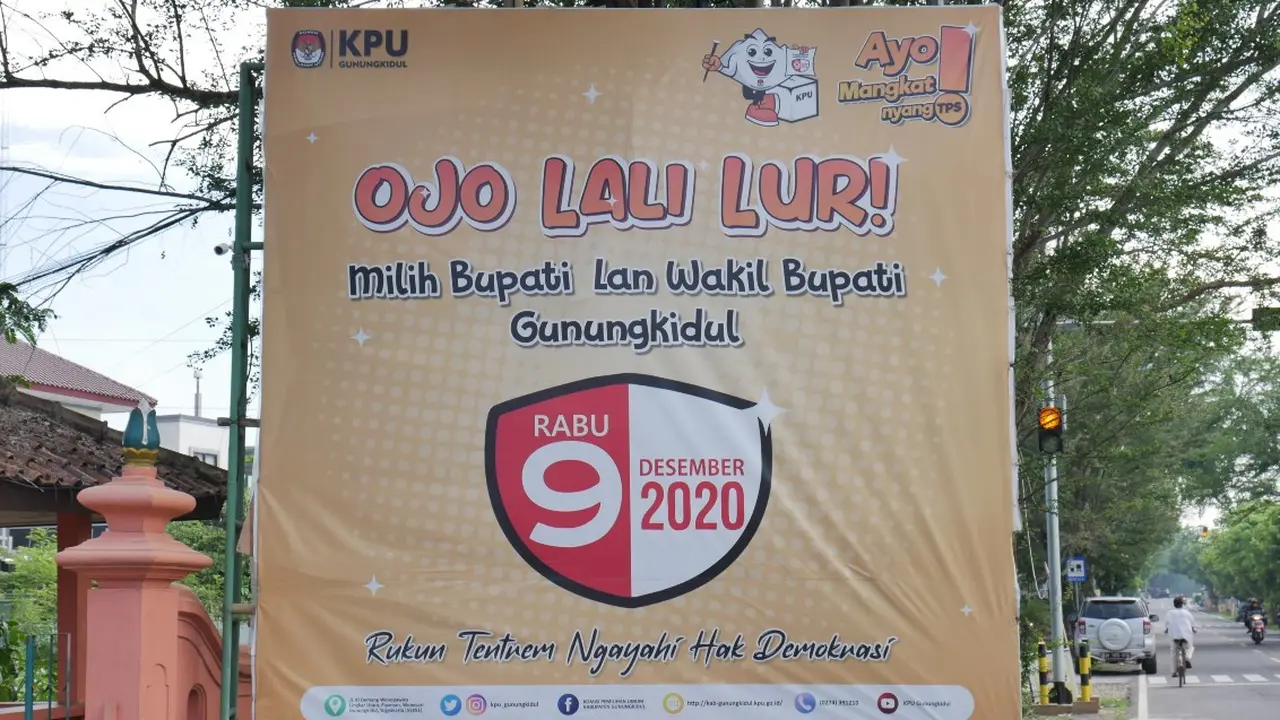 Spanduk Pilkada Gunungkidul 2020