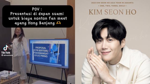 Viral Wanita Presentasi Depan Suami Selaku Donatur, Minta Restu Mau Ketemu Kim Seon Ho