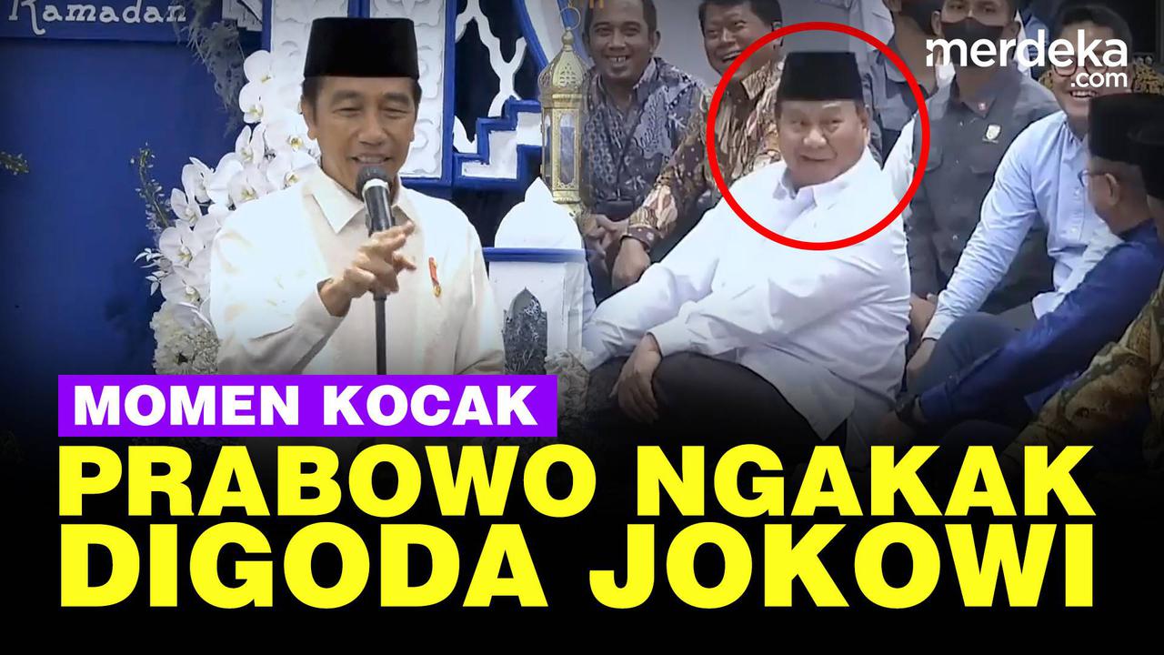 VIDEO: Wajah Lucu Prabowo Ngakak Angguk-Angguk Digoda Jokowi Gara-Gara ini