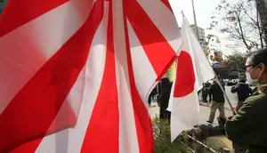 Bendera Jepang (AP/Koji Sasahara)