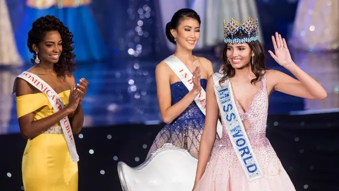 Stephanie Del Valle, peraih gelar Miss World 2016 asal Puerto Rico. (AFP/Bintang.com)