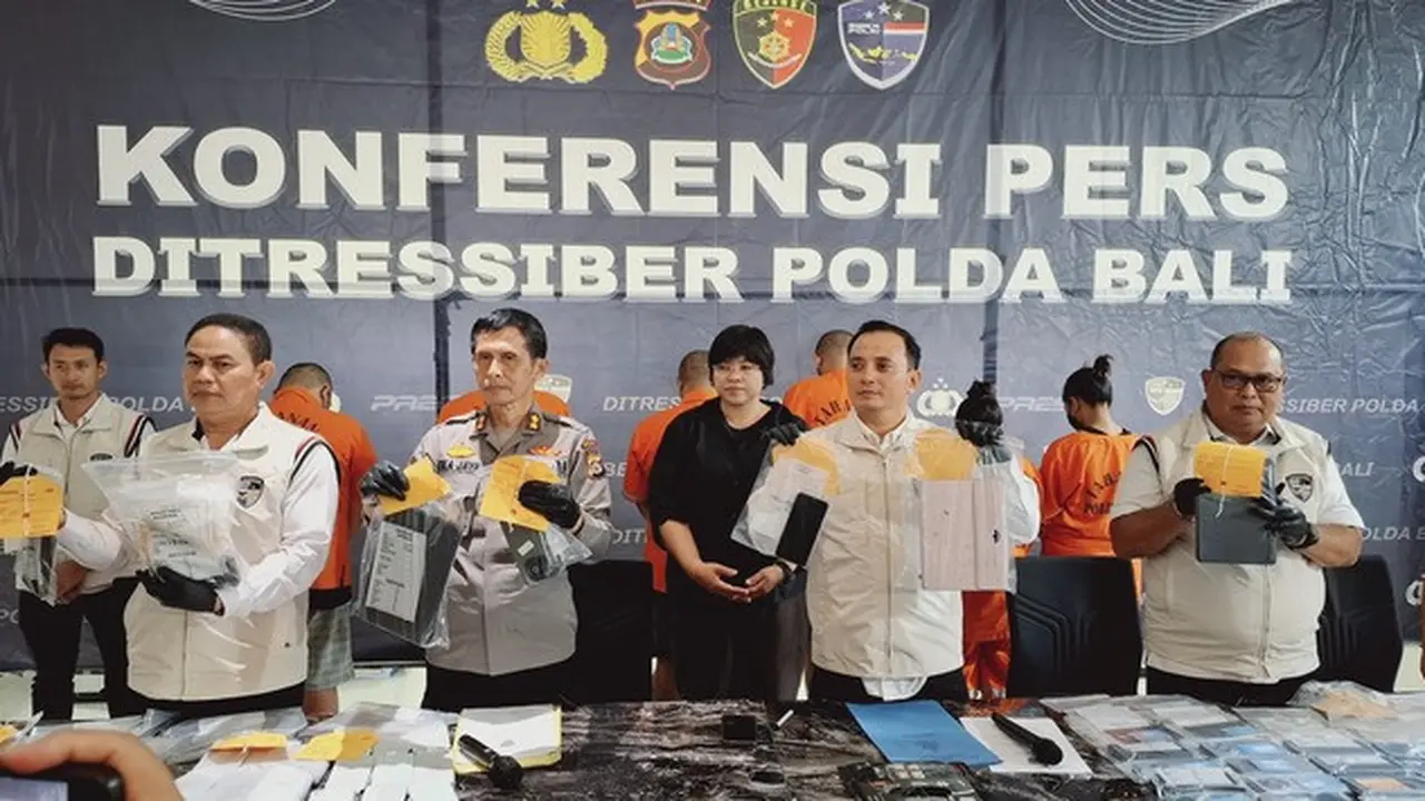 Komplotan Pemburu Data Pribadi untuk Judi Kamboja Ditangkap di Bali
