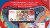 BI hari ini meluncurkan uang baru edisi 75 Tahun Indonesia Merdeka. (dok.Instagram @bank_indonesia/https://www.instagram.com/p/CD-zQznBl6d/Henry)