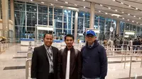 Mahasiswa Al Azhar asal Riau, Muhammad Fitrah, yang sempat ditahan otoritas Mesir dideportasi pada 9 Desember 2017 dini hari. (KBRI Kairo)