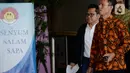 Ketua Umum PKB, Muhaimin Iskandar (jaket hitam) memenuhi panggilan penyidik KPK di Jakarta, Rabu (29/1/2020). Dalam pemeriksaan hari ini, Muhaimin yang akrab disapa Cak Imin diperiksa atas statusnya sebagai anggota DPR dari Fraksi PKB periode 2014-2019. (merdeka.com/Dwi Narwoko)