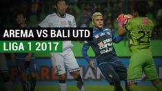 Arema FC meraih kemenangan atas Bali United melalui dua gol yang dicetak Cristian Gonzales. Sumber: TvOne