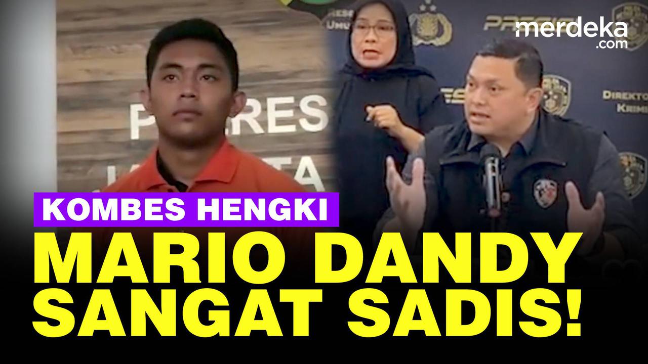 VIDEO: Kombes Hengki Tegaskan Mario Sangat Sadis Kala Aniaya David