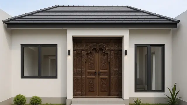 7 Desain Rumah Gebyok Modern Minimalis, Gabungan Tradisi dan Gaya Kekinian yang Elegan