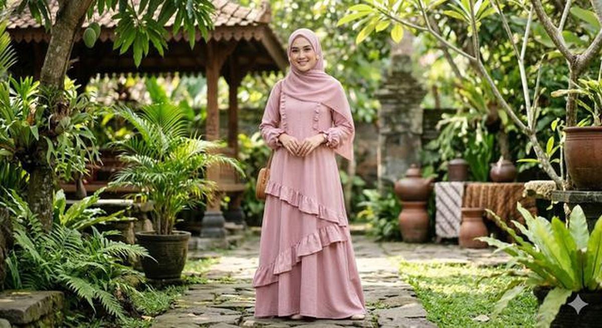 7 Model Gamis Katun Jepang Kombinasi Terbaru, Desain Stylish dan Nyaman