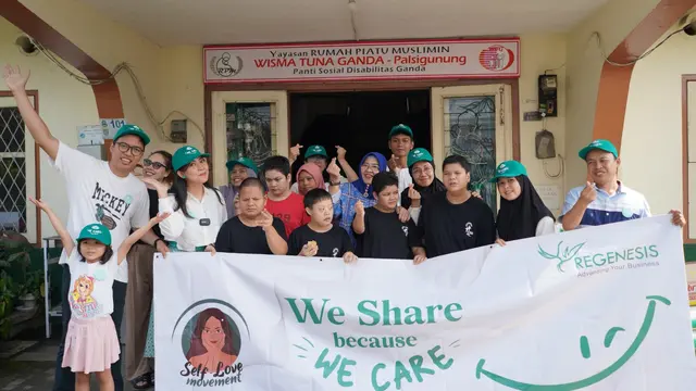 Bukti Kepedulian pada Sesama, Regenesis Beri Bantuan pada Panti Asuhan Tuna Ganda Palsigunung