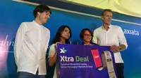 XL bekerja sama dengn platform gaya hidup Fave untuk meluncurkan program Xtra Deal di Graha XL, Jakarta, Jumat (16/6/2017). Liputan6.com/Andina Librianty