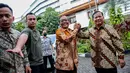 Kunjungan Prabowo untuk silaturahmi lebaran dan membahas dukungan calon presiden untuk pilpres 2024. (Liputan6.com/Faizal Fanani)