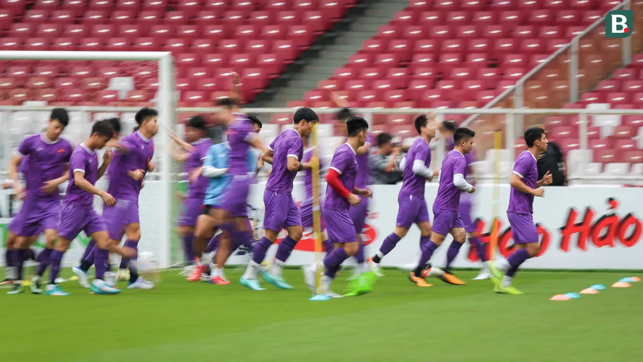 Official Training Timnas Vietnam Jelang Laga Semifinal Piala AFF 2022 Melawan Timnas Indonesia