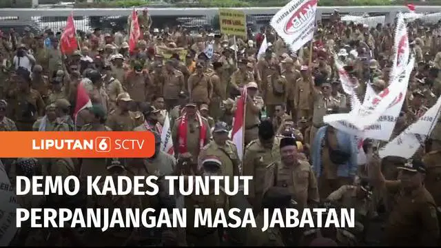 VIDEO: Tuntut Perpanjangan Masa Jabatan, Kades Seluruh Indonesia Geruduk Gedung DPR