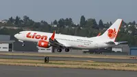 Pesawat Lion Air yang jatuh regitrasi PK-LQP jenis Boieng 737 MAX 8 jatuh di Kawarang. (Humas Lion Air)