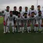 Timnas Indonesia U-16 berpose sebelum menghadapi Myanmar pada laga pembuka Piala AFF U-15 di IPE Chonburi Campus Stadium 2, Minggu (9/7/2017). (Dok PSSI)