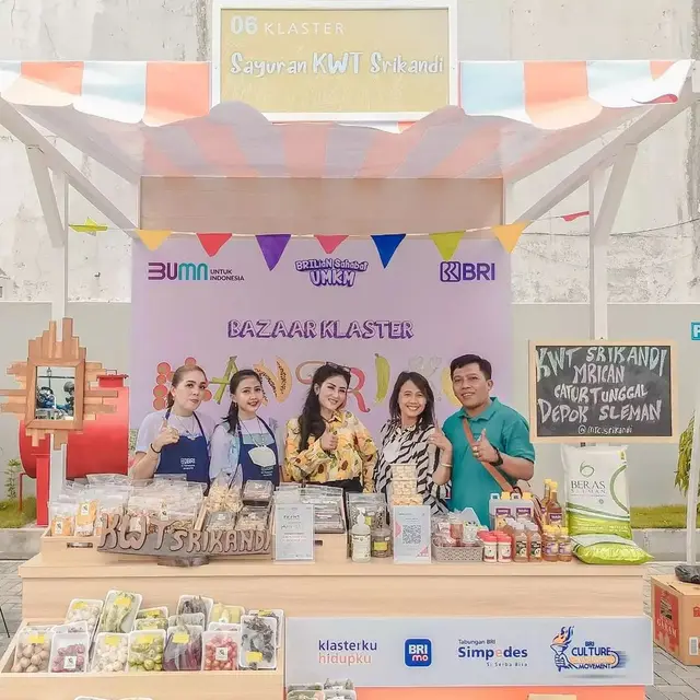 KWT Srikandi sering diboyong ikut pameran oleh BRI.