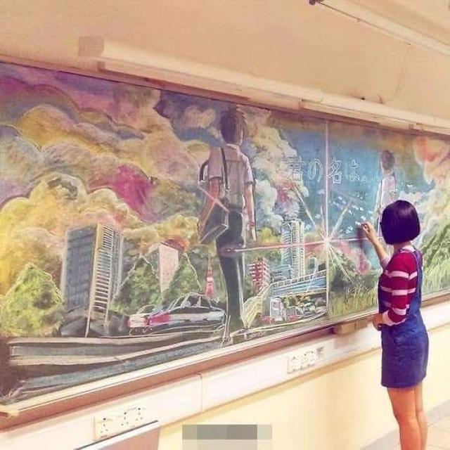 7 Potret Gambar Anak Sekolah di Papan Tulis ini Bikin Sayang Untuk Dihapus