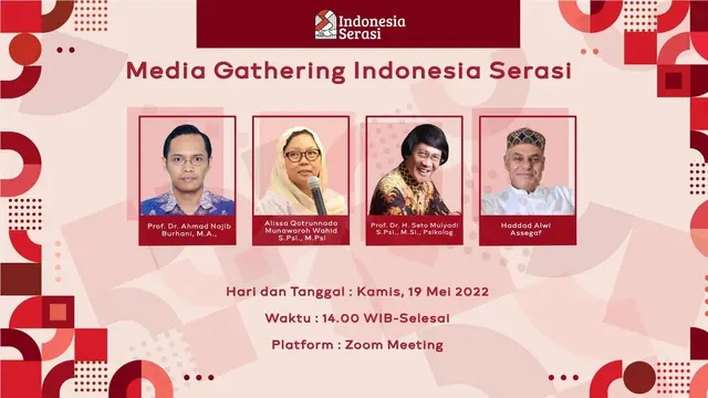 Haddad Alwi bersama Para Artis dan Tokoh Publik Ajak Masyarakat Jaga Persatuan Indonesia Lewat Gerakan Indonesia Serasi. (ist)