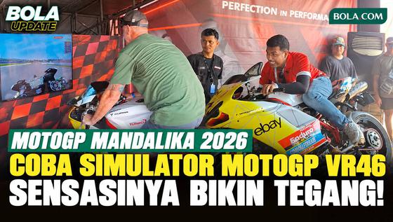 Sensasi Mencoba Simulator MotoGP VR46 Racing Team di Mandalika, Serasa Jadi Pembalap Asli