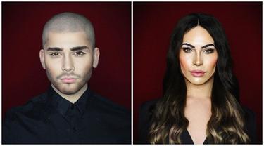 Influencer Ini Tiru Wajah Artis Hollywood Dengan Makeup 7 Hasilnya Mengagumkan Hot Liputan6 Com