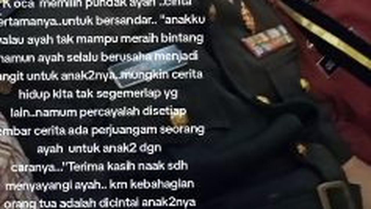 "Kak Oca memilih pundak ayah, cinta pertamanya untuk bersandar," tulis sang ibu, demikian dikutip dari keterangan video. <br>
