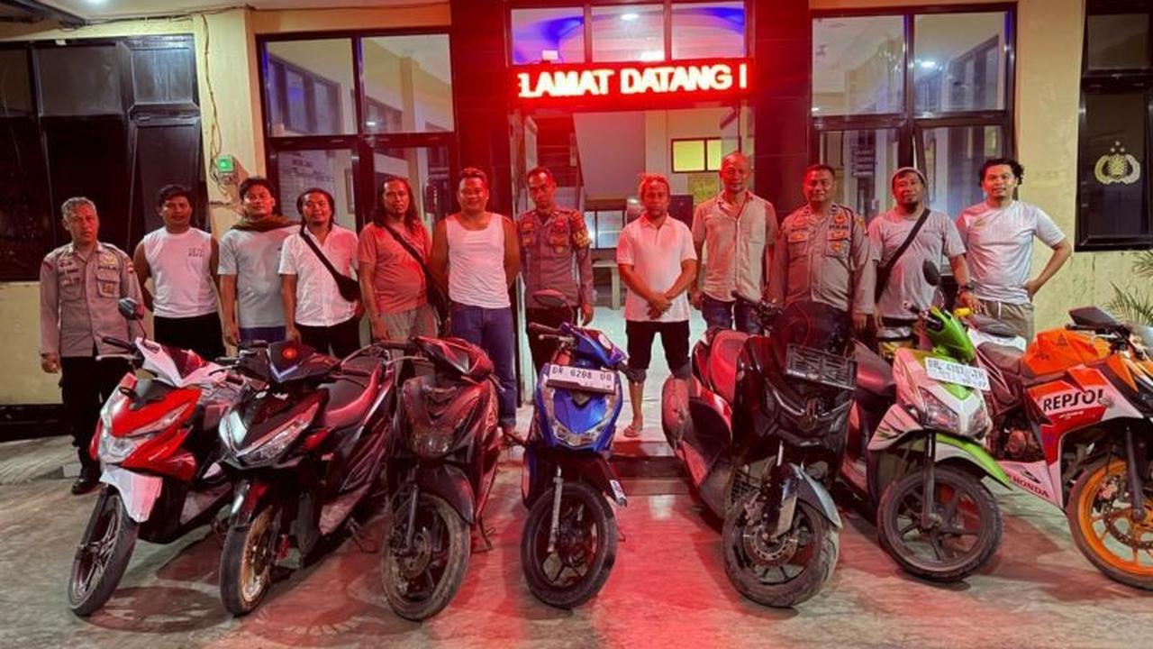 Polres Lombok Tengah Ungkap Penggerebekan Motor Curian, Enam Unit Diamankan