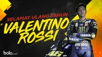Ulang tahun Valentino Rossi ke-40. (Bola.com/Dody Iryawan)