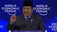 Prabowo Pidato di WEF: Tak Akan Ada Kemakmuran Tanpa Perdamaian