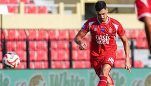 Pemain Persijap Jepara, Borja Herrera dalam duel melawan PSBS Biak di Stadion Gelora Bumi Kartini, Jepara, Jumat (24/4/2026). (Doc Persijap)