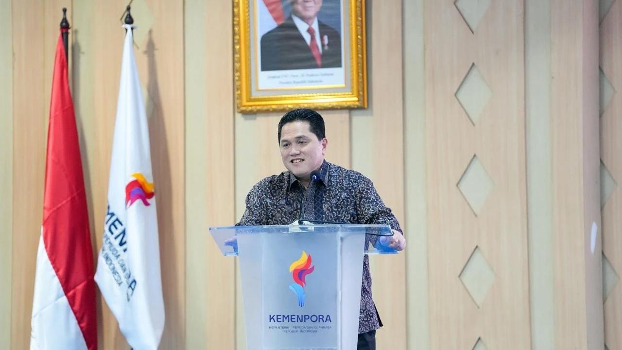 Menteri Pemuda dan Olahraga (Menpora) Erick Thohir