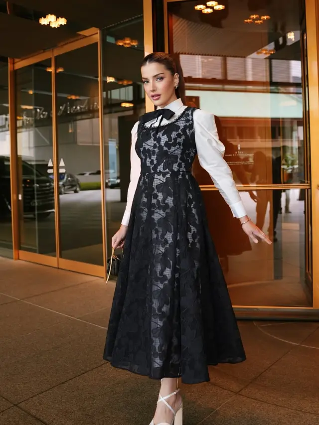 Tasya Farasya saa nterview di The Devil Wears Prada 2 Tokyo. [@tasyafarasya]