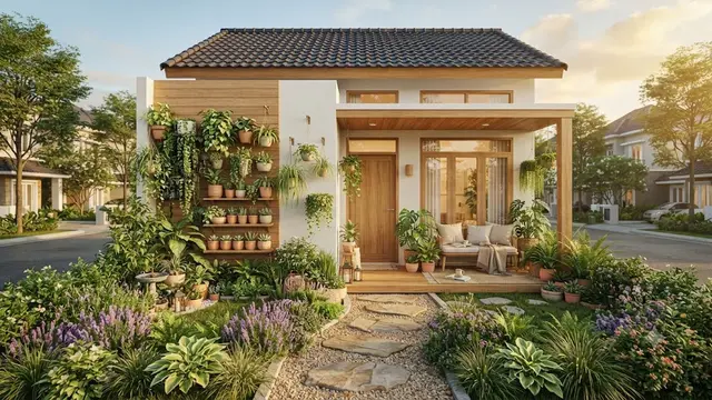 Desain Taman Kecil untuk Slow Living di Rumah Type 36