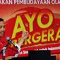 Menpora Imam Nahrawi memberikan sambutan jelang penandatanganan MoU program Ayo Bergerak!, di Kemenpora Jakarta, Jumat (27/11/2015). Program ni bertujuan mengajak masyarakat untuk rajin beraktivitas untuk kebugaran tubuh. (Liputan6.com/Helmi Fithriansyah)