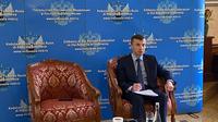 Duta Besar Rusia untuk Indonesia Sergei Tolchenov pada Rabu (20/8/2025) merespons peluang kunjungan balasan Presiden AS Donald Trump ke Rusia usai melakukan pertemuan dengan Vladimir Putin di Alaska (Dok. Liputan6.com/Teddy Tri Setio Berty).