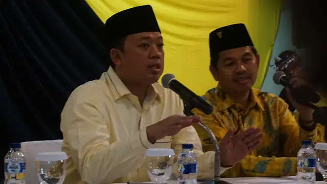 Koorbid Pemenangan Pemilu I Partai Golkar Nusron Wahid Umumkan penunjukan Dedi Mulyadi maju di Pilgub Jawa Barat (Liputan6.com/Huyogo Simbolon)