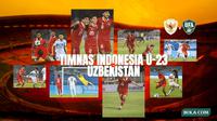 Kolase - Foto Indonesia Vs Uzbekistan (Bola.com/Adreanus Titus)