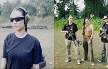 8 Potret Asha Assuncao Asyik Berlatih Menembak, Tampil Cantik dan Kece Bak Lara Croft di 'DI ANTARA DUA CINTA