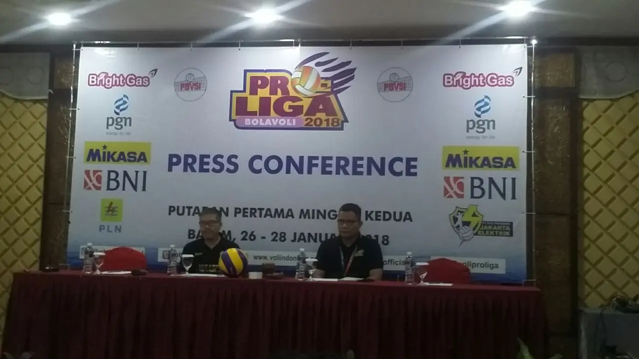 Jumpa pers Proliga 2018 seri kedua di Batam