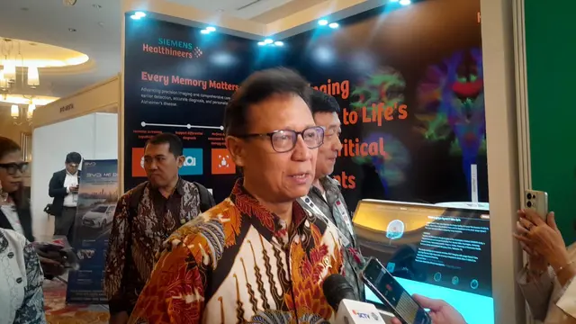 Menkes Budi Gunadi Sadikin usai acara The 1st International King's - EMC Neuroscience Masterclass and Symposium bertema Neurology Today: Translating Discoveries Into Practice pada Sabtu (22/8/2026) di Jakarta.