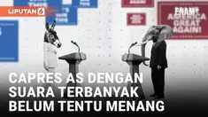 Capres di AS yang dapat suara paling banyak, belum tentu menang pilpres. Ini karena AS mengadopsi sistem yang disebut Electoral College yang ditetapkan oleh Konstitusi AS.