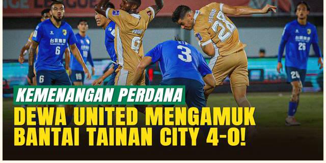 Dewa United Menggila, Hajar Tainan City 4-0 di AFC Challenge League!