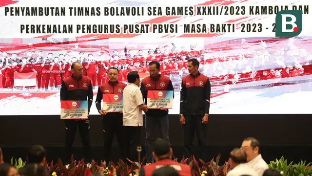 Penyambutan Timnas Voli Indonesia untuk SEA Games 2023 Kamboja dan Perkenalan Pengurus Pusat PBVSI masa Bakti Tahun 2023-2027