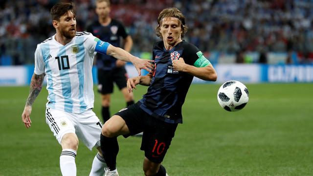 Lionel Messi dan Luka Modric