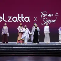 Seorang anak autisme berkesempatan untuk menuangkan lukisannya menjadi sebuah scarf (Elzatta)